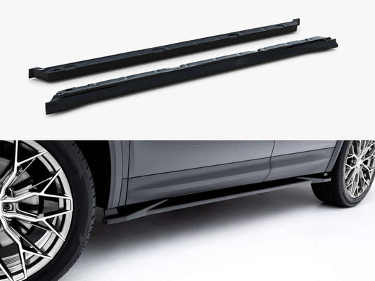 Skoda Kodiaq Mk2 2024+ Maxton Design Gloss Black Side Skirts Diffusers