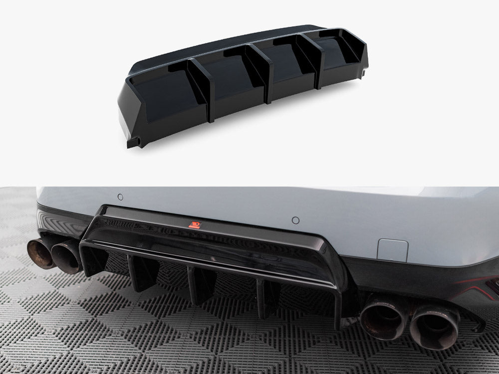 BMW M240i Coupe G42 rear valance - Maxton Design gloss black diffuser