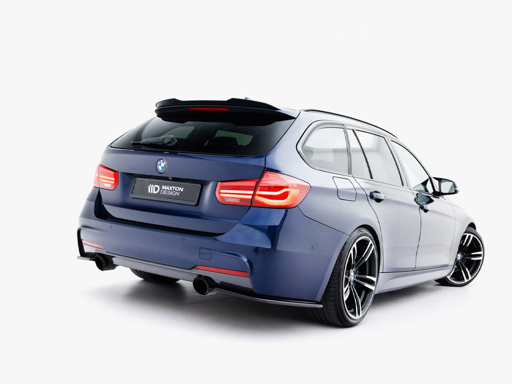 BMW F30 F31 M-Pack rear side splitters - Maxton Design gloss black