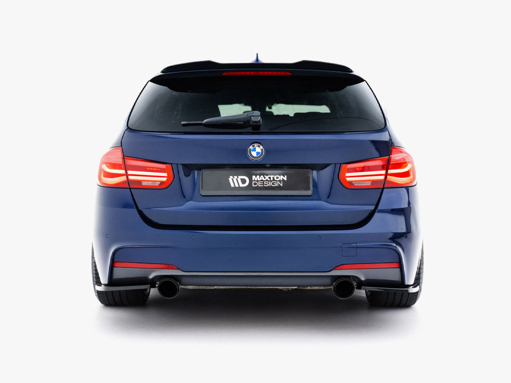 BMW F30 F31 M-Pack rear side splitters - Maxton Design gloss black