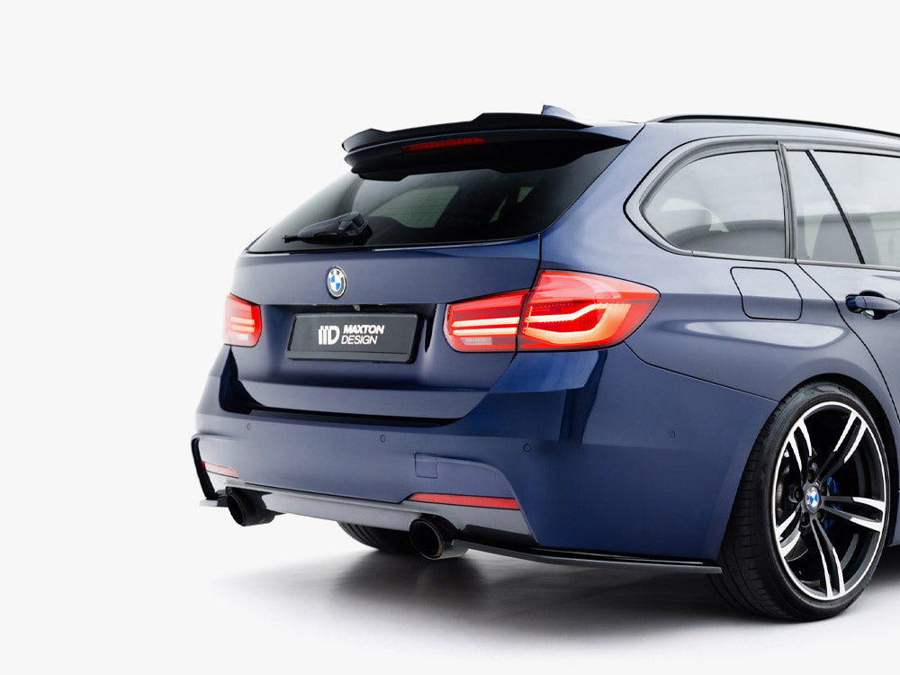 BMW F30 F31 M-Pack rear side splitters - Maxton Design gloss black