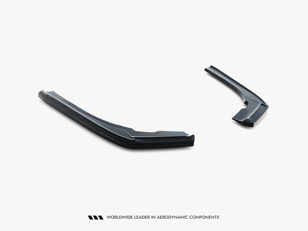 BMW F30 F31 M-Pack rear side splitters - Maxton Design gloss black