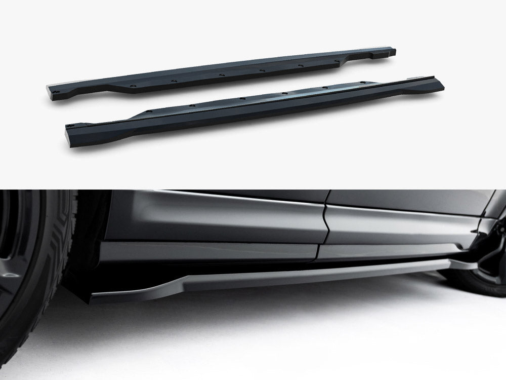 Land Rover Range Rover SVR Mk2 Facelift 2018-2022 Side Skirt Diffusers, Gloss Black ABS