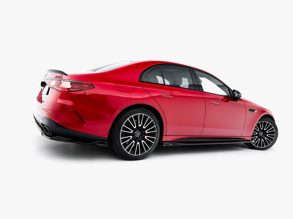 Mercedes-AMG E53 W214 side skirt diffusers - Maxton Design gloss black