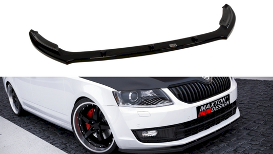 Skoda Octavia III Mk3 (2013-2020) Maxton Design Front Splitter v.2 ABS