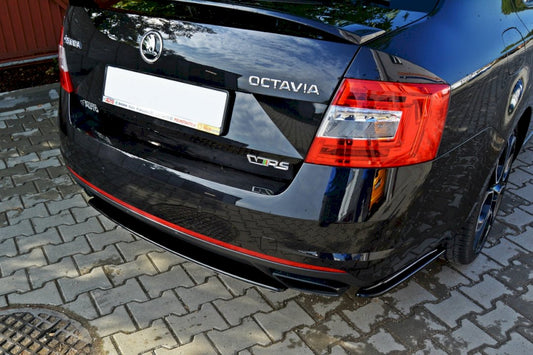 Skoda Octavia MK3 vRS & MK3.5 vRS rear side splitters - Maxton Design ABS set