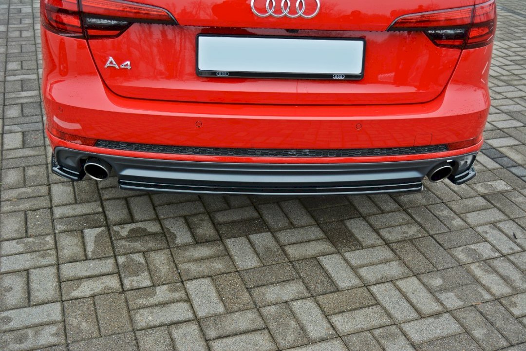 Audi A4 B9 S-Line Avant (2015-2019) Maxton Design central rear splitter