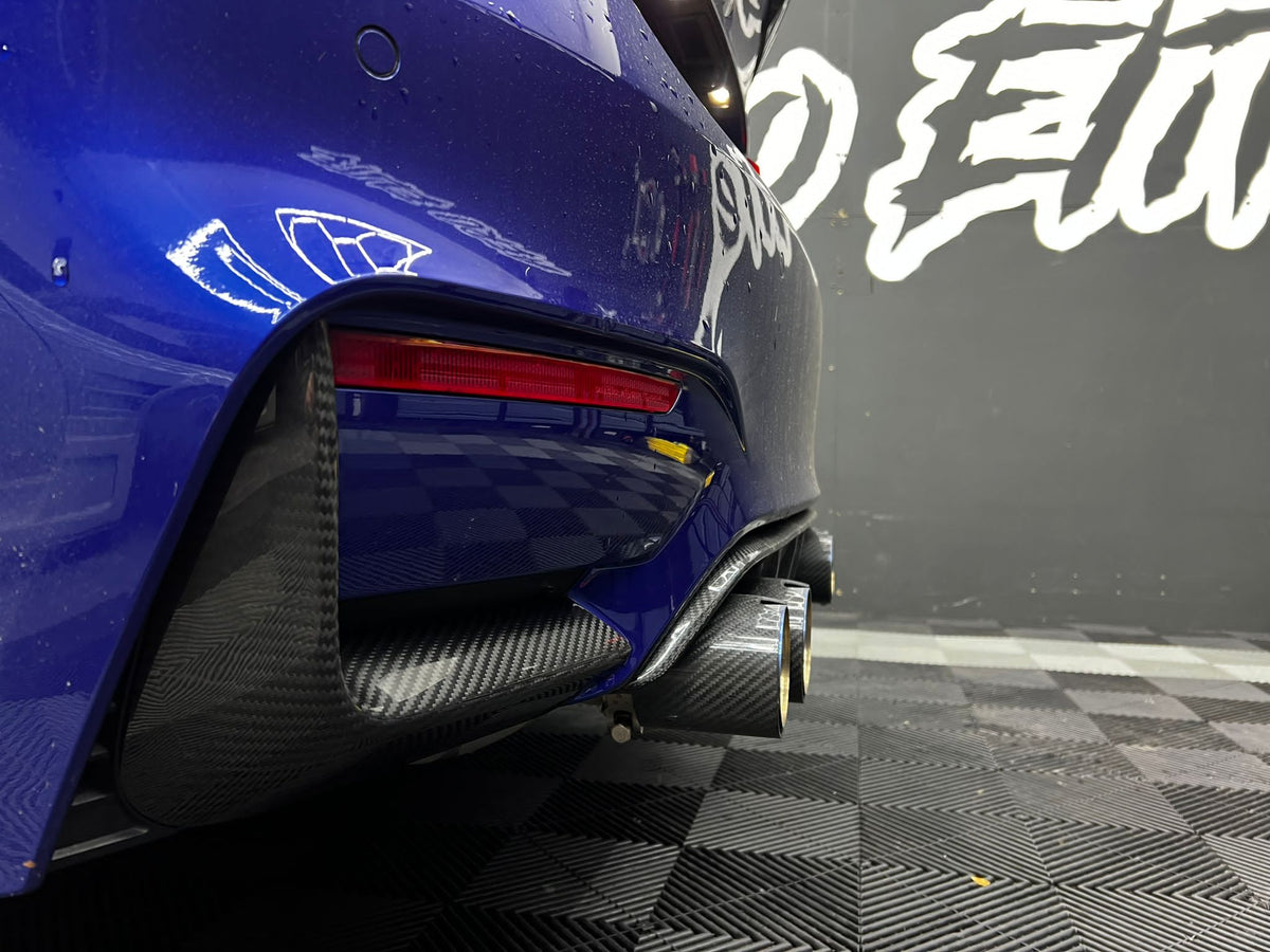 F80 F82 F83 BMW M3 M4 Rear Carbon Fibre Bumper Canards