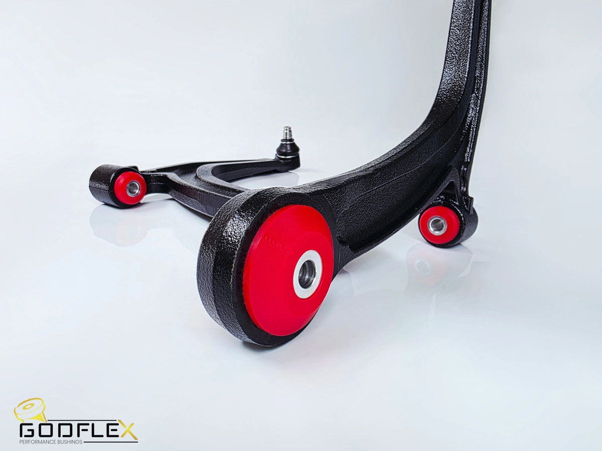 Fiat Abarth 500 595 695 (2007 onwards) front lower control arms with Godflex polyurethane bushes