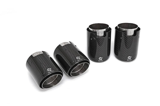 F80 F82 F87 BMW M3 M4 M2 Carbon Exhaust Tips 3DDesign Pre-Preg Quad Tips
