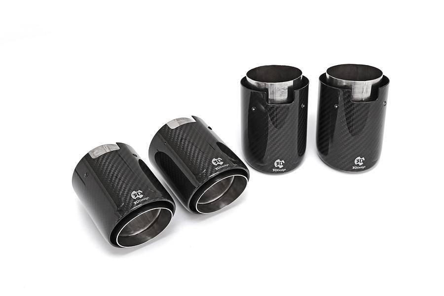 F80 F82 F87 BMW M3 M4 M2 Carbon Fibre Exhaust Tips 3DDesign