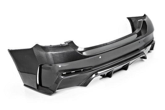 F82 F83 BMW M4 Carbon Fibre Rear Bumper & Diffuser - 3DDesign Part No. 151101