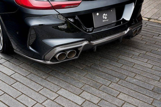 F91 F92 F93 BMW M8 Rear Diffuser - 3DDesign Carbon Fibre, Part No 3D-DFR-M8