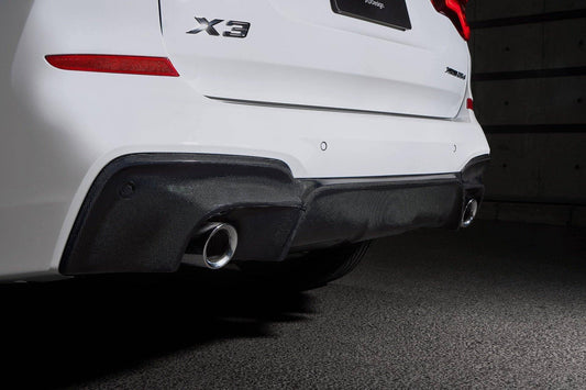 BMW X3 G01 Pre-LCI (2018-2021) Rear Diffuser - 3DDesign Carbon Fibre, Part No. 3D-X3-G01-DIF