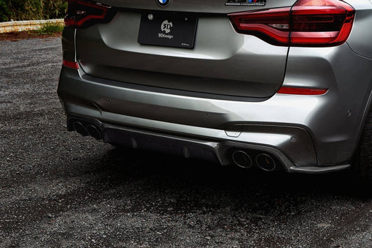 BMW X3M F97 Carbon Fibre Rear Diffuser 3DDesign Gloss, Part No. 3D-X3M-DIFF-G