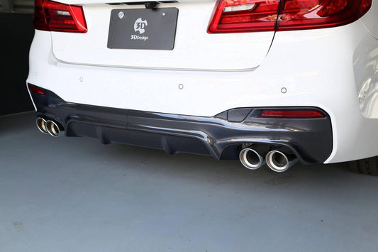 BMW G31 Touring M Sport Rear Diffuser - 3DDesign Carbon Fibre Type 1