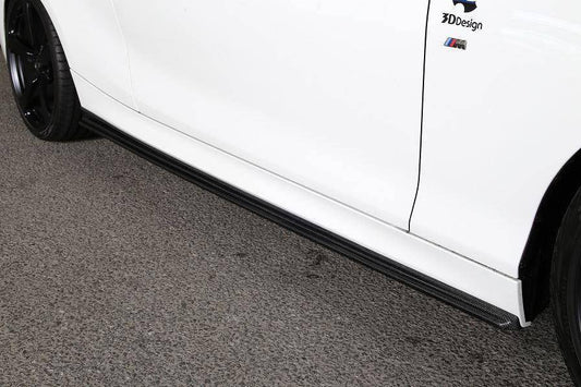 F22 F23 BMW 2 Series Carbon Side Skirts 3DDesign Pre-Preg Gloss, Part No 3D-SS-F22