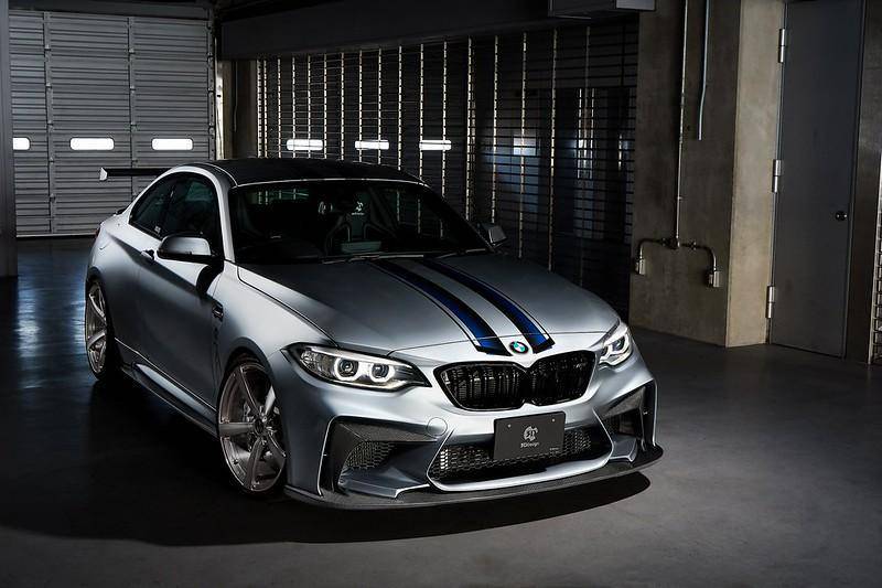 F87 M2 3DDesign Front Bumper Carbon Fibre & GFRP - 3D-FC-F87