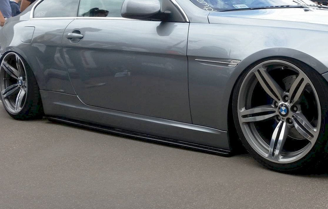 BMW 6 E63 E64 Side Skirts Diffusers Maxton Design Gloss Black ABS