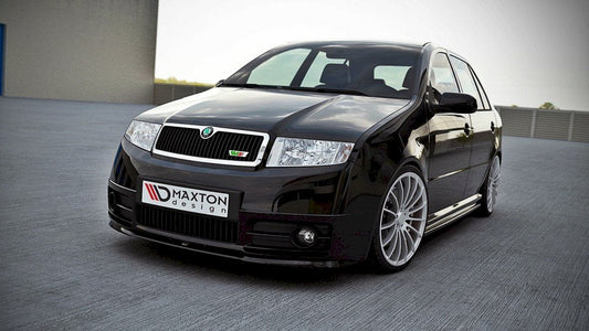 Skoda Fabia I RS 2003-2007 front splitter, Maxton Design ABS