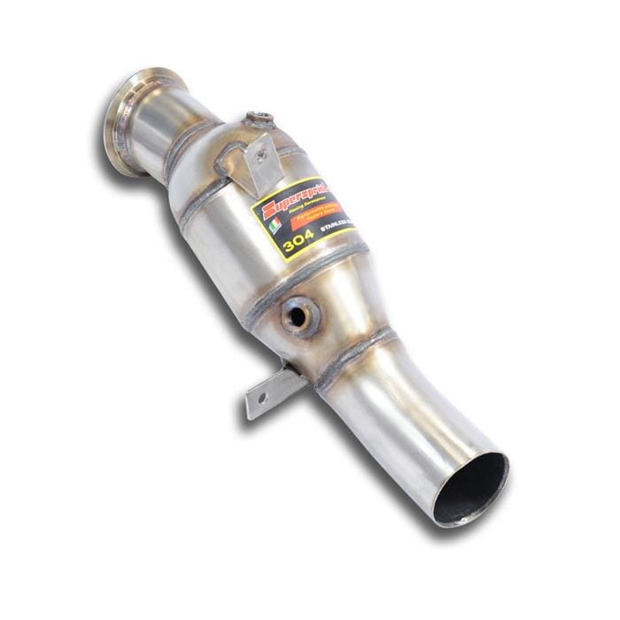 BMW F12 F13 640i N55 catted turbo downpipe kit - Supersprint HJS 100 CPSI