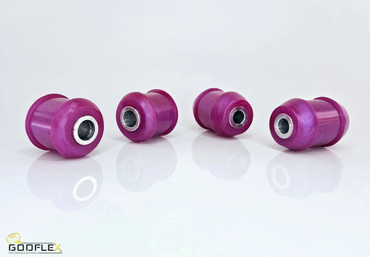 Skoda Octavia MK2 1Z & Superb MK2 rear lower link bushes - Godflex polyurethane, 1K0501529F / 1K0501529J / 1K0501529C