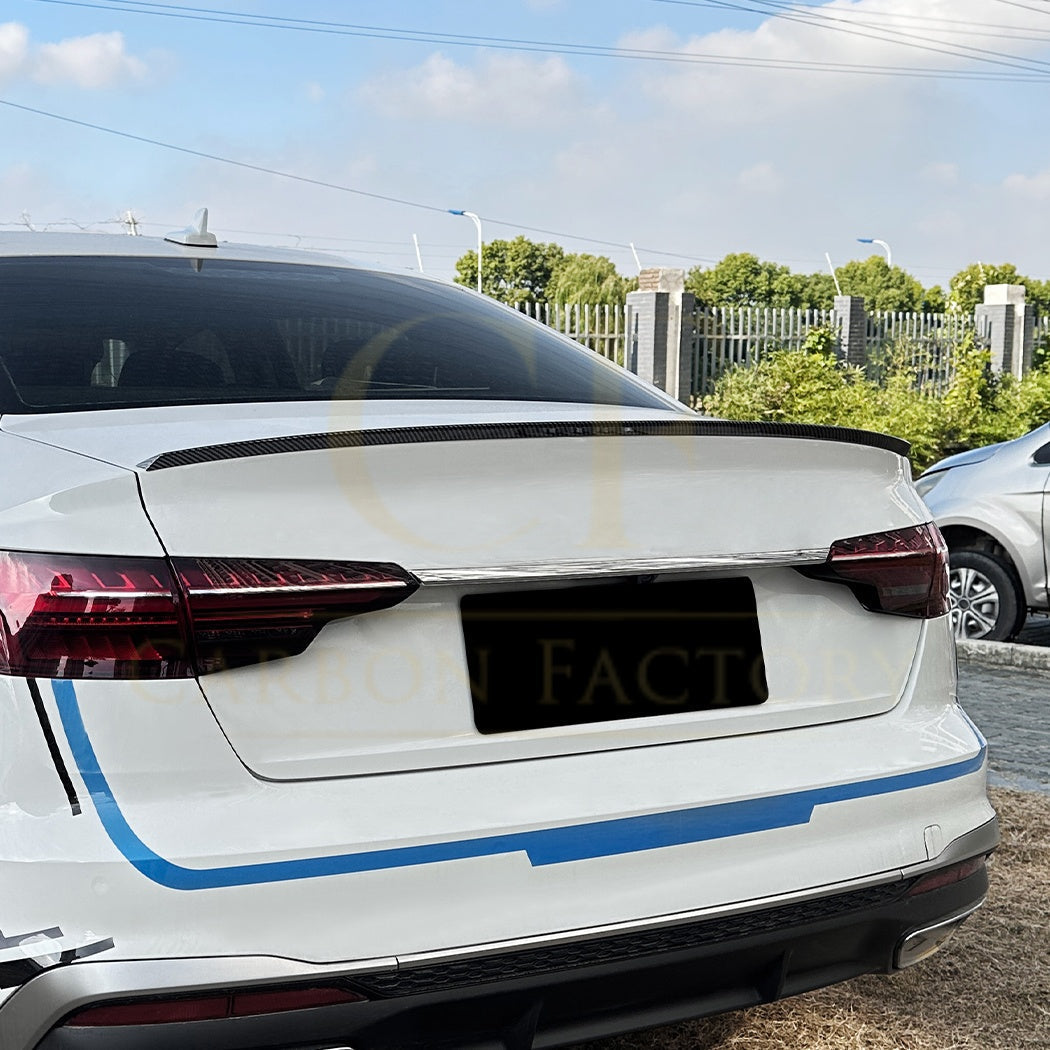 Audi A4 B9 B9.5 saloon boot spoiler, gloss black ABS