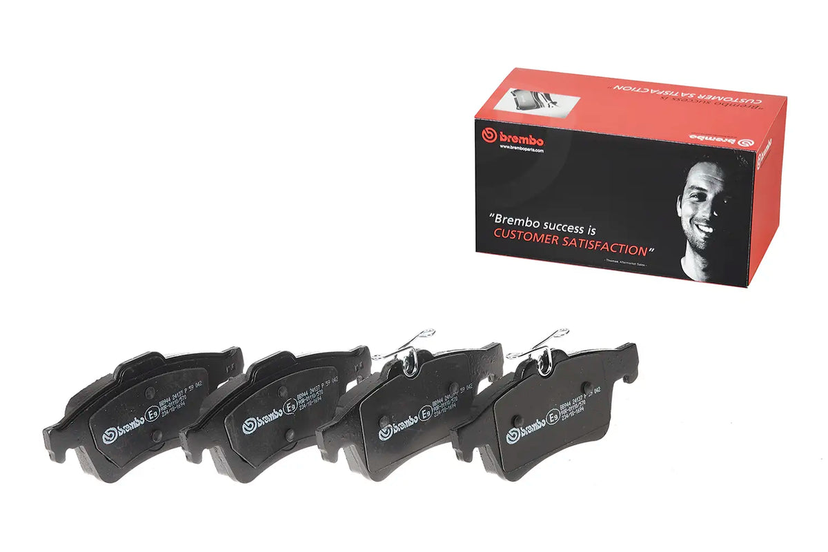 Best Aftermarket Brembo P-59-042 Brake Pad Set - Wear Indicator Ready, Teves Calipers, 123x52x17mm