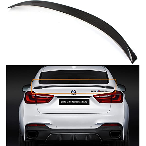 BMW X6 F16 Carbon Fibre Rear Boot Lip Spoiler, OEM 51622356919