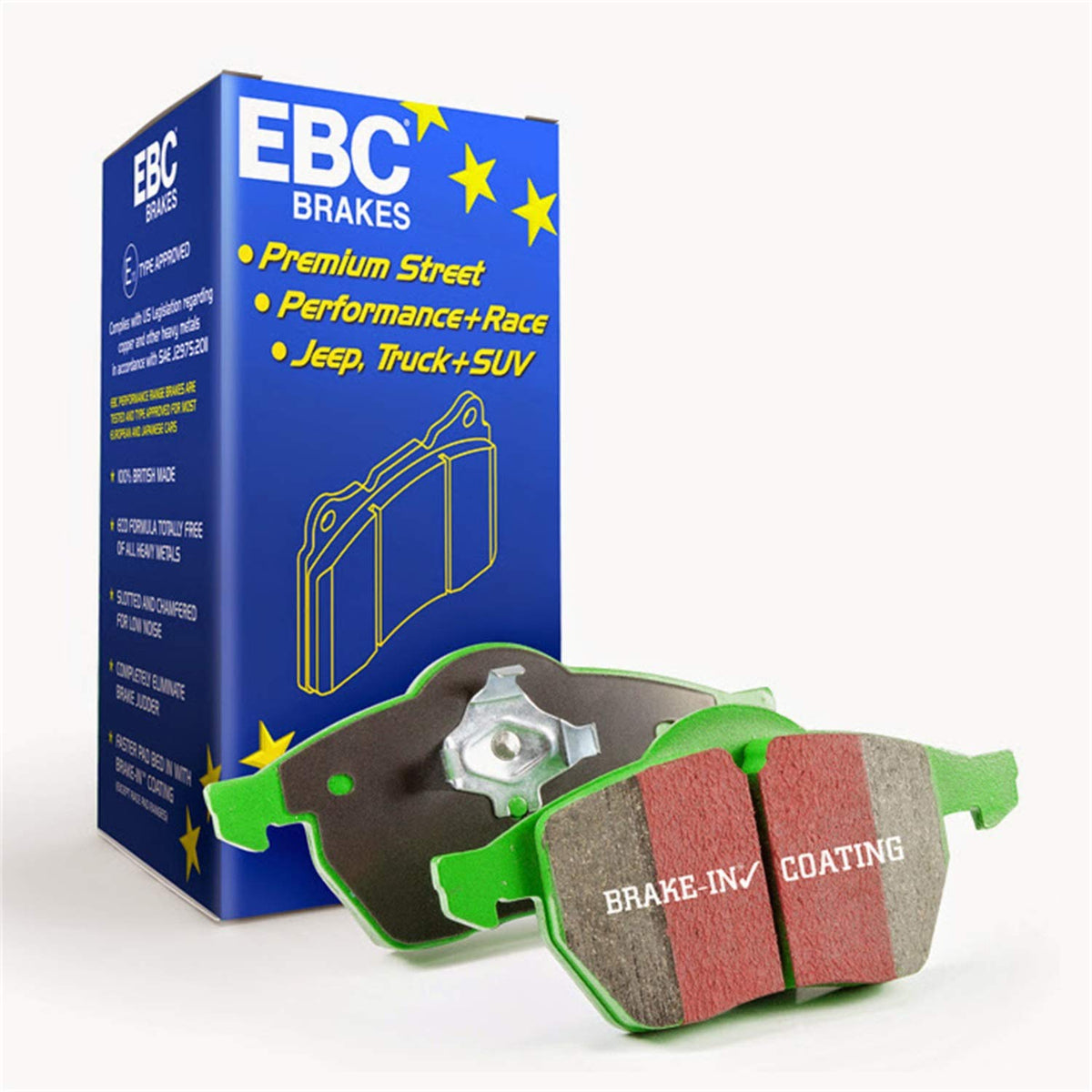 BMW X1 F48 X2 F39 X3 G01 X4 G02 Front Brake Pads EBC Greenstuff 6000 DP62245 for TRW Caliper