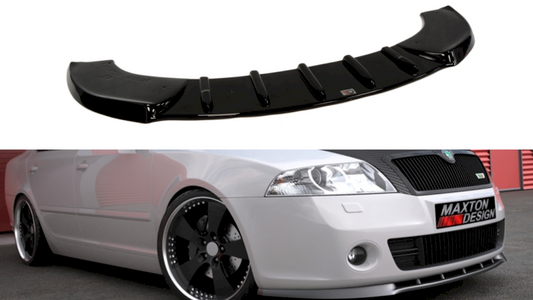 Skoda Octavia Mk2 VRS pre-facelift 2005-2007 Maxton Design ABS front splitter