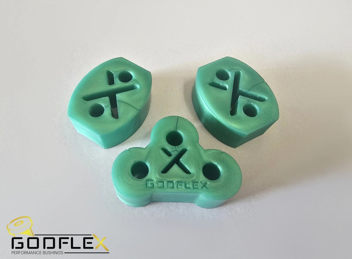 Fiat Abarth 500 595 695 (2007+) exhaust hanger bushes - GodFlex GF-AB-EXH