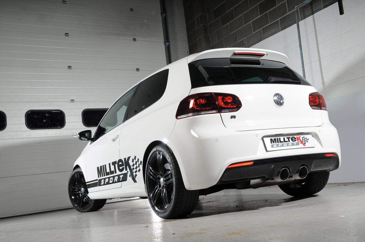 VW Golf MK6 R 2.0 TFSI 270PS cat back exhaust, Milltek Sport MBK6R
