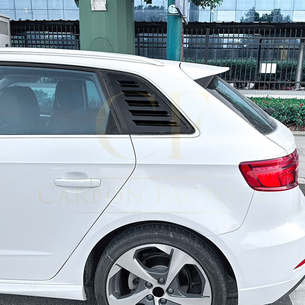 Audi A3 8V & S3 Hatchback 13-20 Gloss Black Window Louver Vents