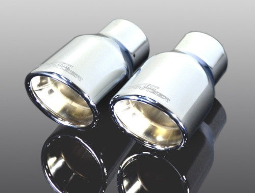 F32 F33 BMW 4 Series 90mm Chrome Exhaust Tips AC Schnitzer 2-Pack