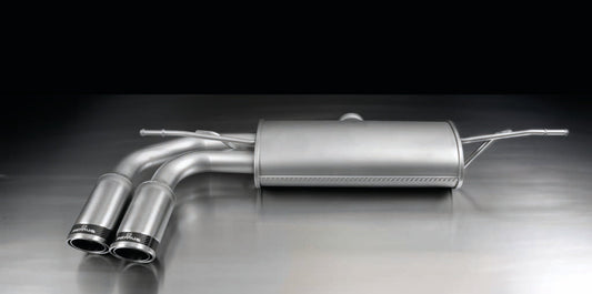 Seat Leon Mk3 5F 1.4 TSI CHPA rear silencer back box, Remus, twin 84mm carbon tips