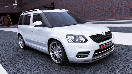 Skoda Yeti City facelift (2013-2017) front splitter, Maxton Design ABS