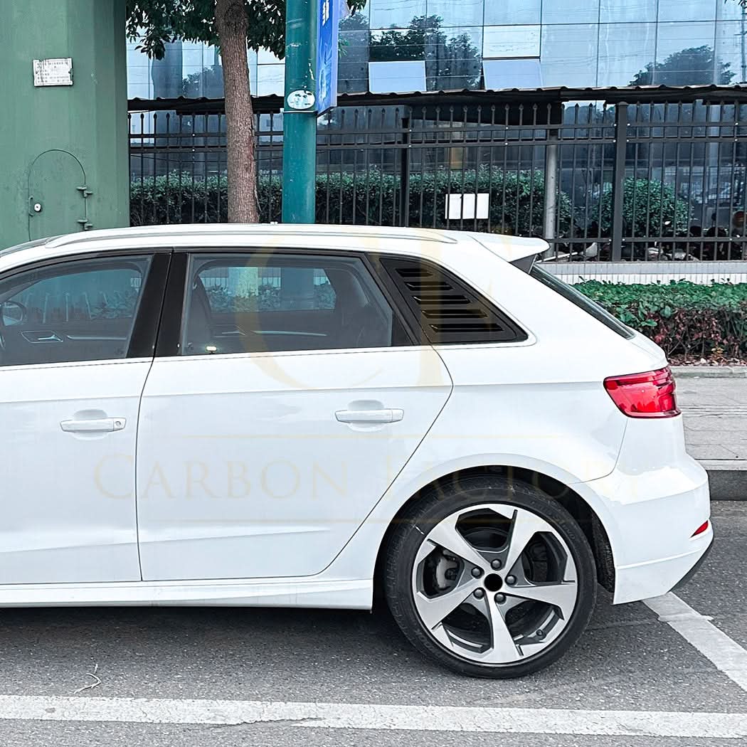 Audi A3 8V & S3 Hatchback 13-20 Gloss Black Window Louver Vents
