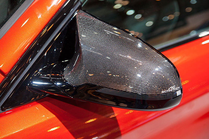 F80 F82 F83 BMW M3 M4 Carbon Mirror Covers - AC Schnitzer Pre-Preg, PN 5116282310