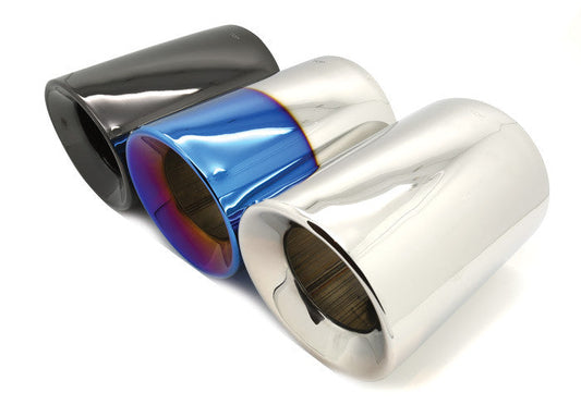 E92 E90 E93 BMW 335i 335is exhaust tips - BMS 4 inch stainless slip-on pair E-N54-ET