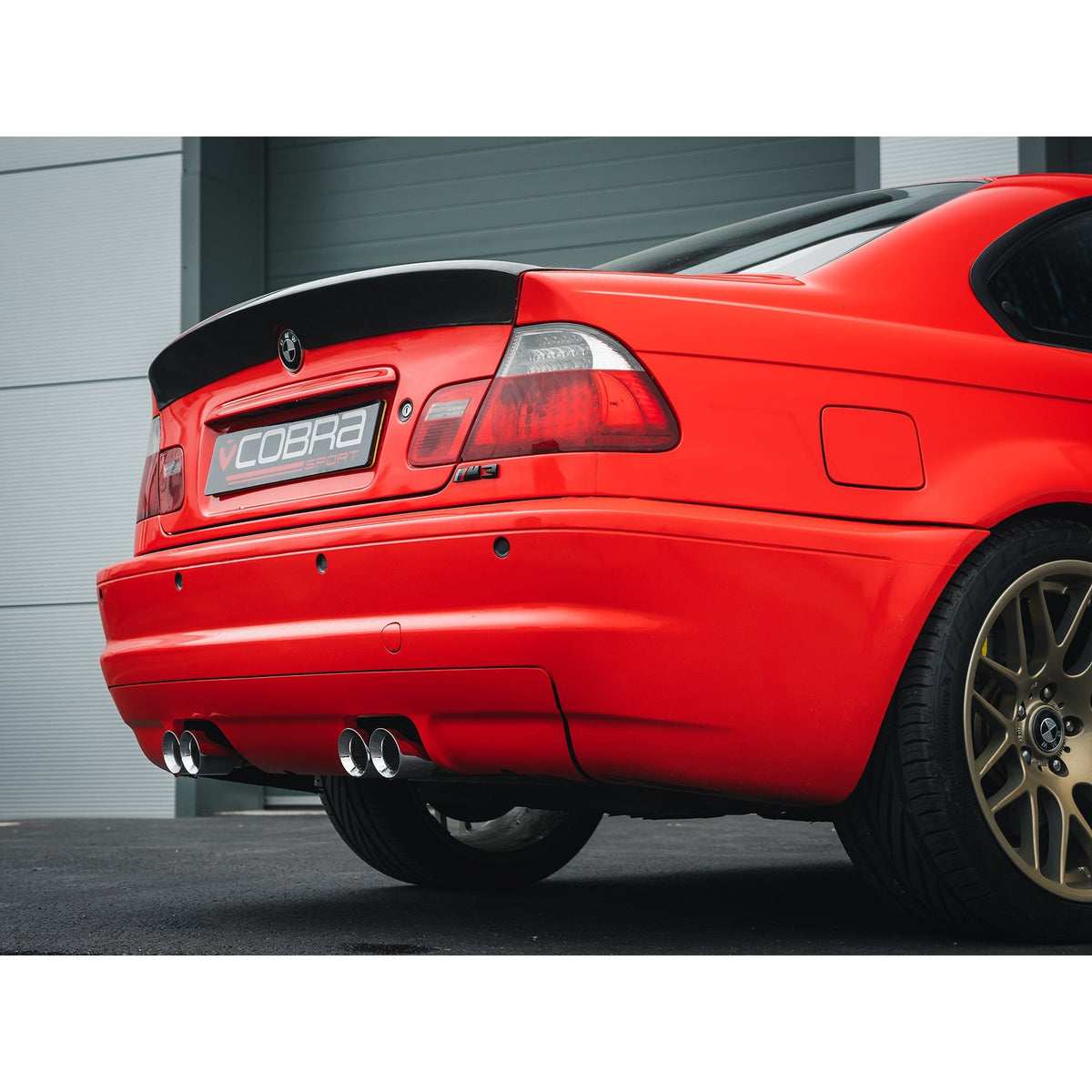 BMW M3 E46 S54 rear exhaust upgrade, BM22