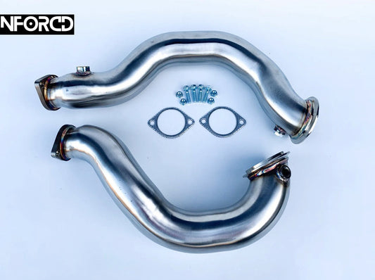BMW N54 E82 E88 E90 E91 E92 E93 catless downpipes, T304 stainless