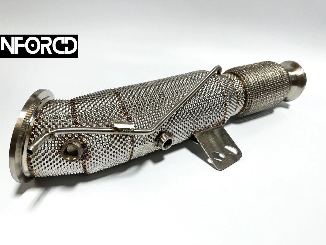 B58 Catted Downpipe 4.5in SS304 200 Cell - MTC Motorsport, Part No. MTC-B58-CDP
