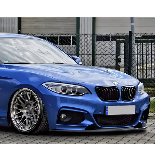 BMW 2 Series F22 F23 M Sport front splitter, ABS plastic