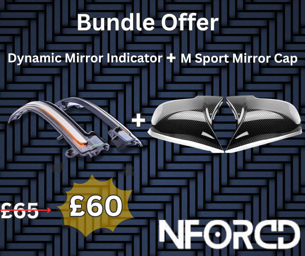BMW Wing Mirror Indicator + M Sport Mirror Caps Bundle