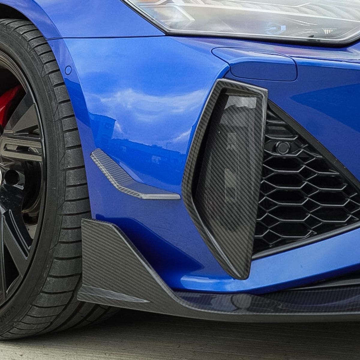 Audi RS6 C8 RS7 C8 Carbon Fibre Front Bumper Vent Trim CT-CF-VT-RS6C8