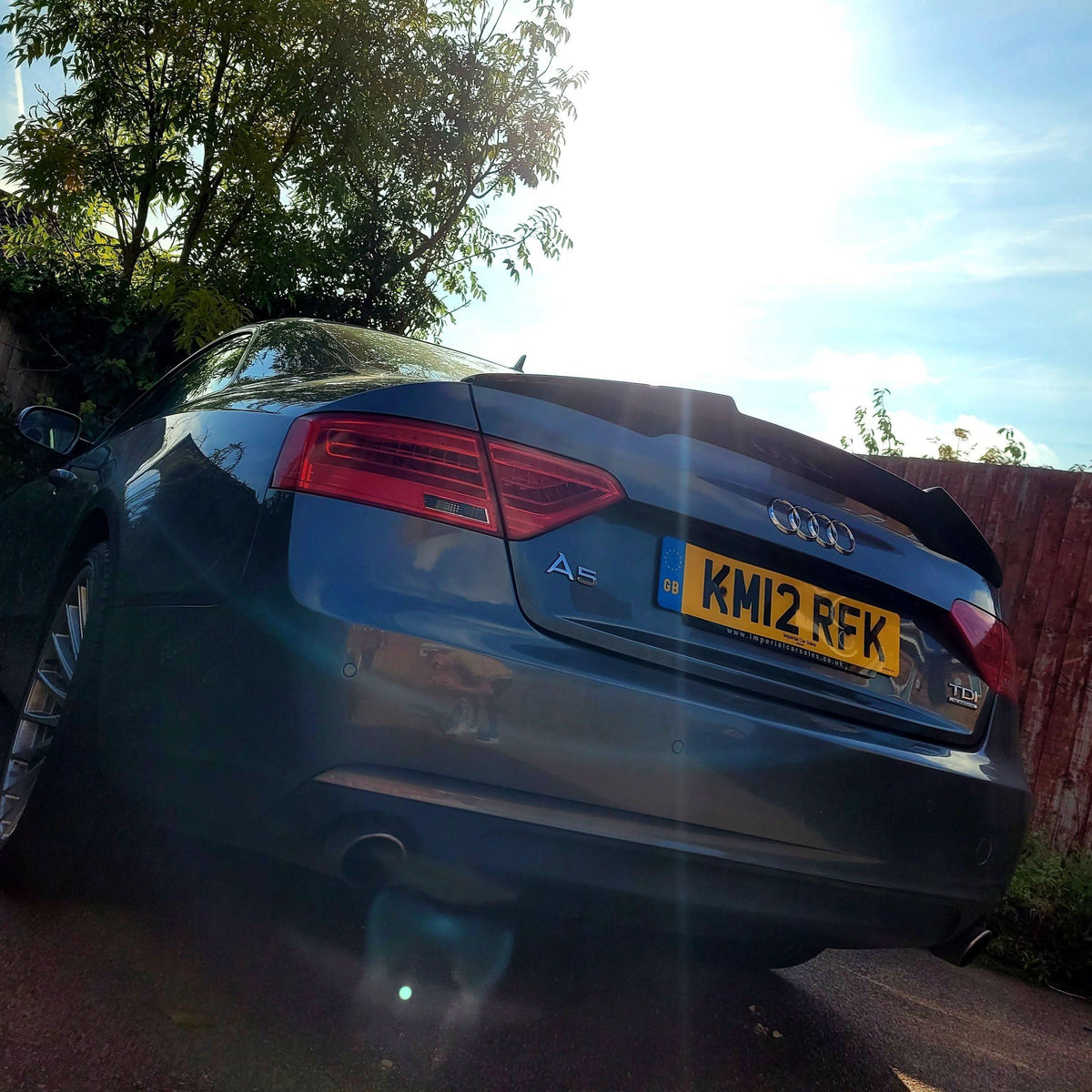 Audi A5 8T Boot Spoiler Carbon Fibre Look, Part Number 8T0807423