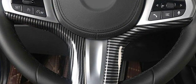BMW G01 G02 G05 G16 G20 G21 G29 carbon fibre steering wheel trim
