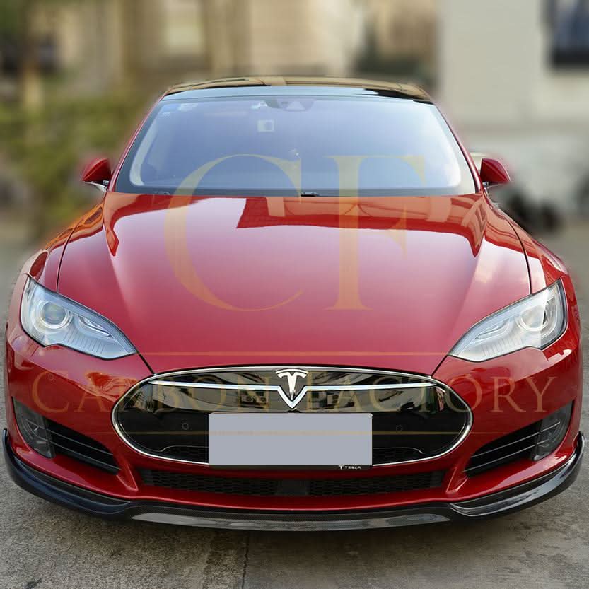 Tesla Model S P85 (2014-2015) carbon front splitter