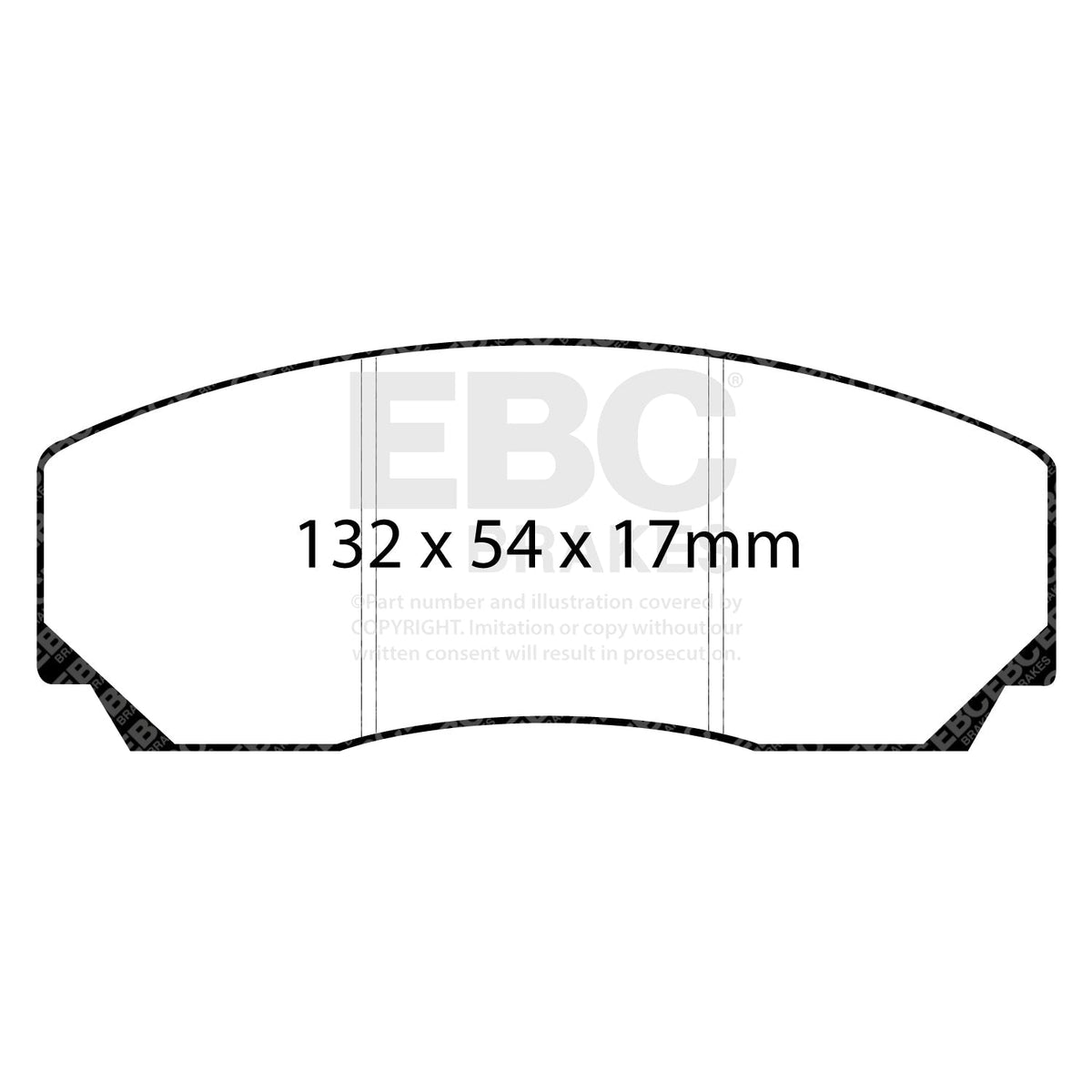 Hi-Spec RR132 front EBC RP1 track brake pads DP8002RP1